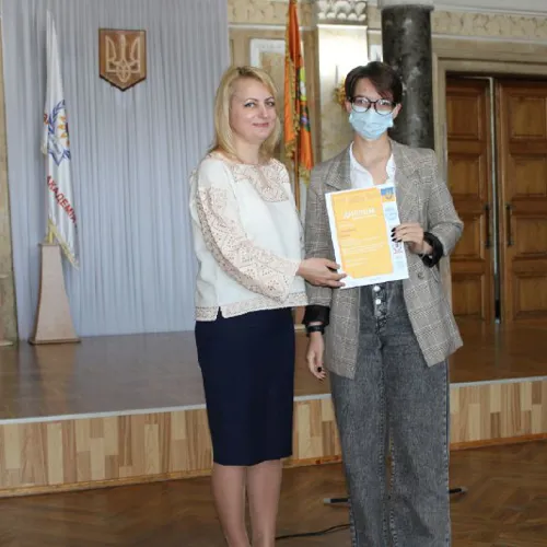 Фінальний етап Всеукраїнського конкурсу-захисту науково-дослідницьких робіт, переможниця Спіжавка Ірина